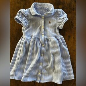 Ralph Lauren striped dress with bloomer, 24 months